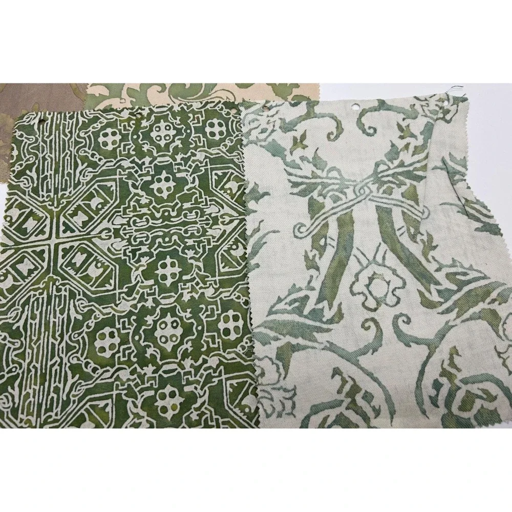 Vtg Six FORTUNY Sample Pieces - Stunning patterns Rare Colors HTF